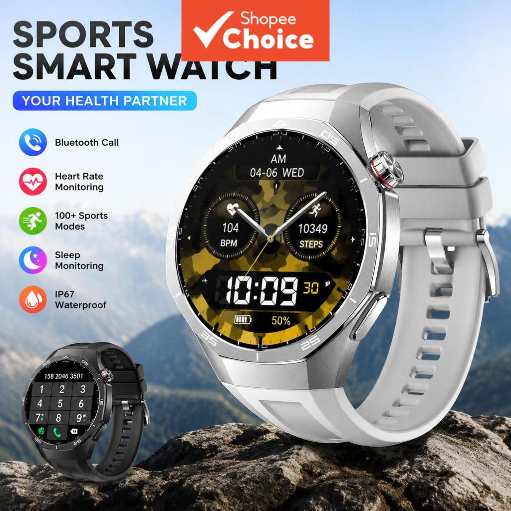 Relógio Esportivo Bluetooth, Smartwatch, Monitor de Fitness, Frequência Cardíaca, Oxigênio no Sangue, Monitor do Sono,