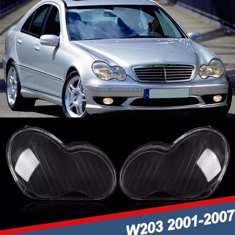 Capa Para Farol De Carro , Mercedes Benz Classe C W203 01-07 , Concha Transparente , Lado Esquerdo/Direito , Abajur De S