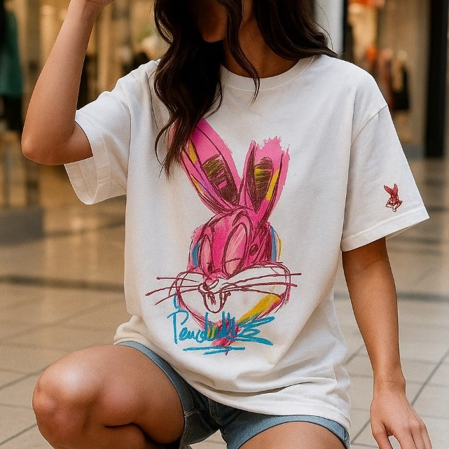 Camiseta Camisetão Oversized de luxo Larga Feminina Prestígio Confortável 100% Algodão