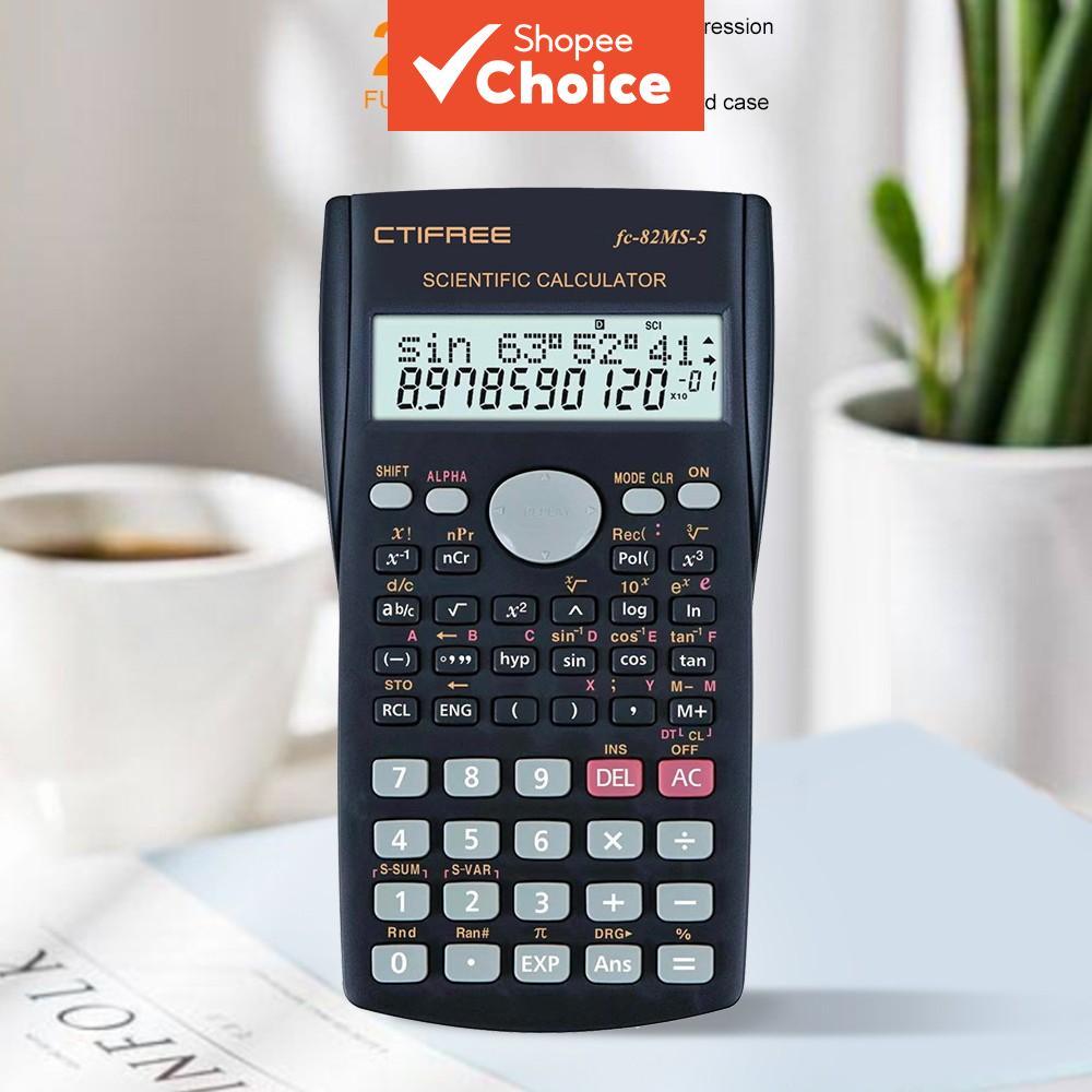 Calculadora Científica - Pronto para Provas, Multifuncional, Visor Grande - Portátil e Resistente para Estudantes
