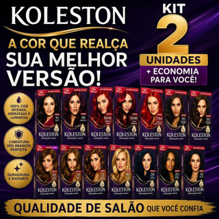 Koleston Kit 2 Unidades Varios Tons Coloração Permanente Brilho Intenso