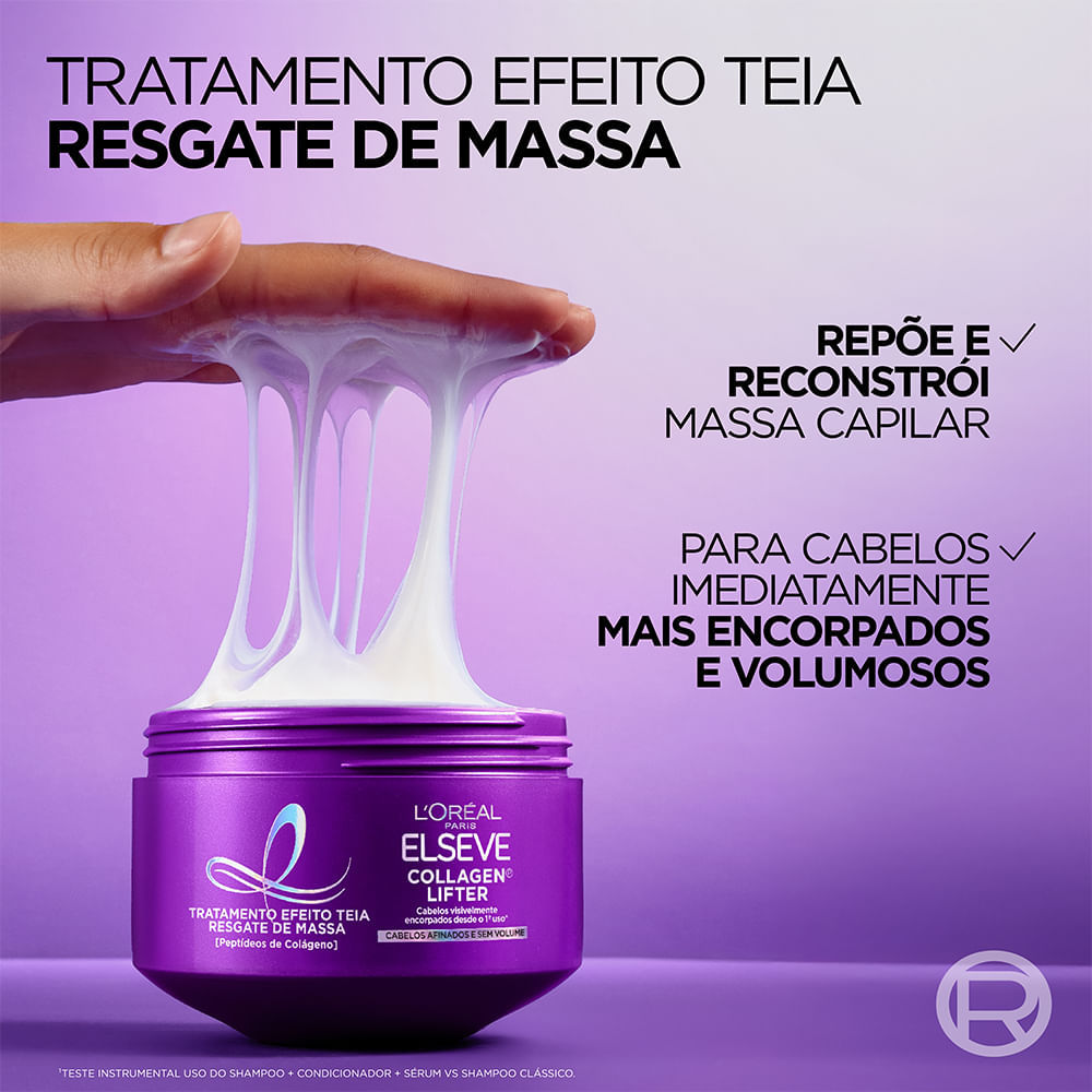 Máscara Capilar Elseve Efeito Teia Colágeno Lifter 300g · foto 2