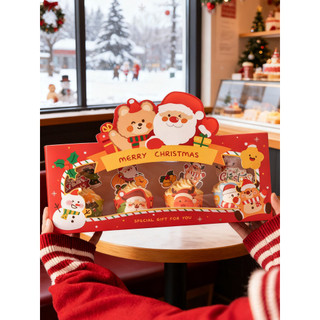 Santa Cupcake caixa de embalagem tridimensional velho urso Muffin copo presente do feriado decoração sobremesa caixa de 