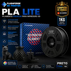 Filamento PLA Lite Flashforge 1Kg 1.75mm Alta Qualidade Impressora 3D Fácil Impressão Sem Entupir