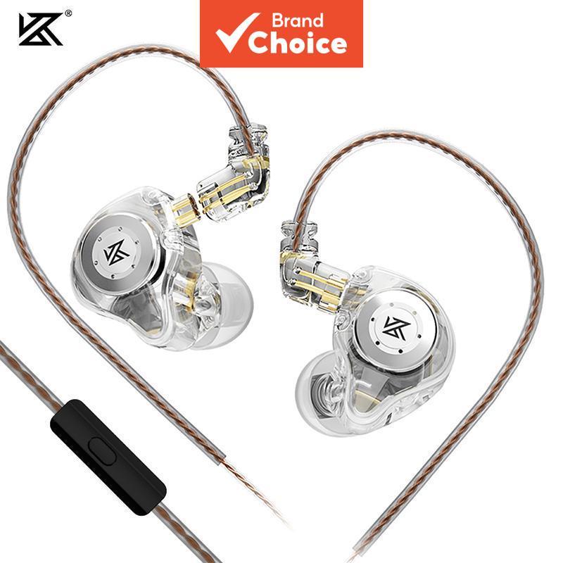 Fones de ouvido KZ EDX PRO Intra-Auriculares Dinâmicos, Fones de Ouvido Esportivos de Música HI-FI, Cancelamento de
