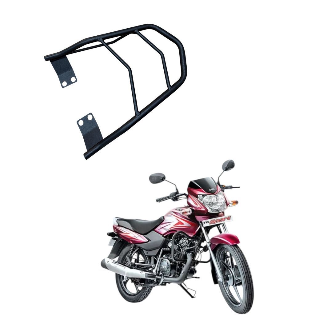 Bagageiro Traseiro Modelo Tvs Sport 110i Apache Bagageiro Churrasqueira — imagem 2 de 2