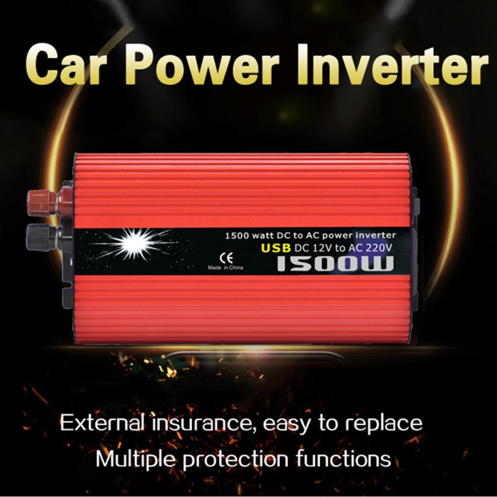 Emily6c-br-sip-vn fangzi Inversor de energia solar modificado onda senoidal 1500W DC 12V a 100V-120V AC porta USB dupla