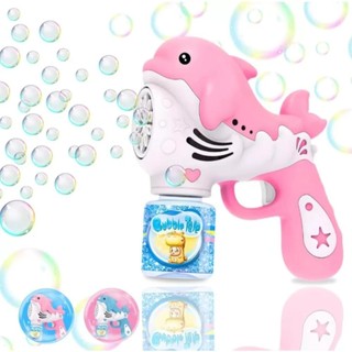 Bolhas de Sabão Automático Brinquedo Golfinho Criança Festa Jardim Piquenique Diversão