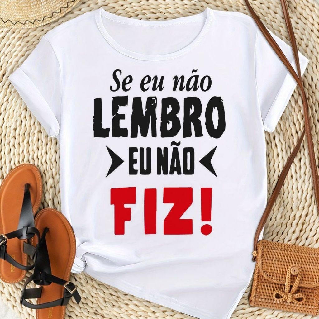 Camiseta Feminina Personalizada Estampa UNISEX VARIADAS