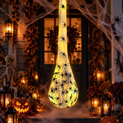 Teia De Aranha Pendurar Led 1m Decoração Halloween Jardim