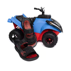 Sandália Infantil Grendene Homem-Aranha Preto/Vermelho