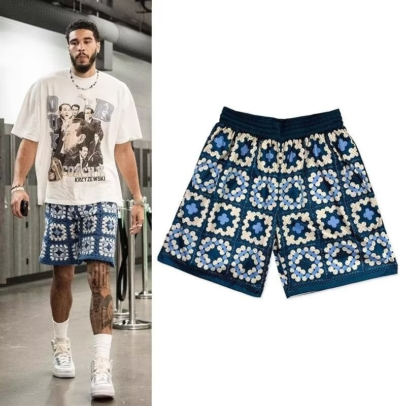 Calças de desporto de nicho para moda urbana, calções de basquetebol, modelo unissexo para homem e mulher, calções de tr