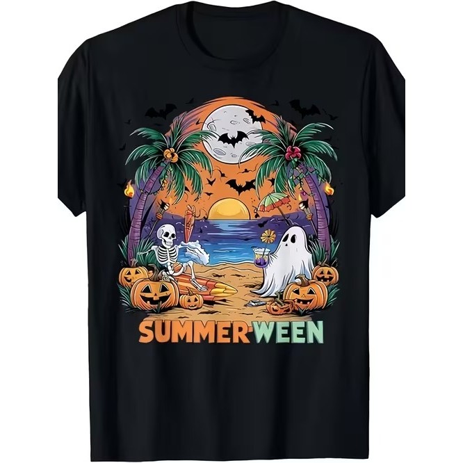 Camiseta Manga Curta Estampada Divertida Estilosa Confortável Premium para Uso Casual Moda Verão Tendência com Estampa