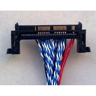 Cabo de tela comumente usado para TV LCD FI-RE51S-HF, cabo de tela HD LVDS duplo de 8 bits para TV LCD de tela grande