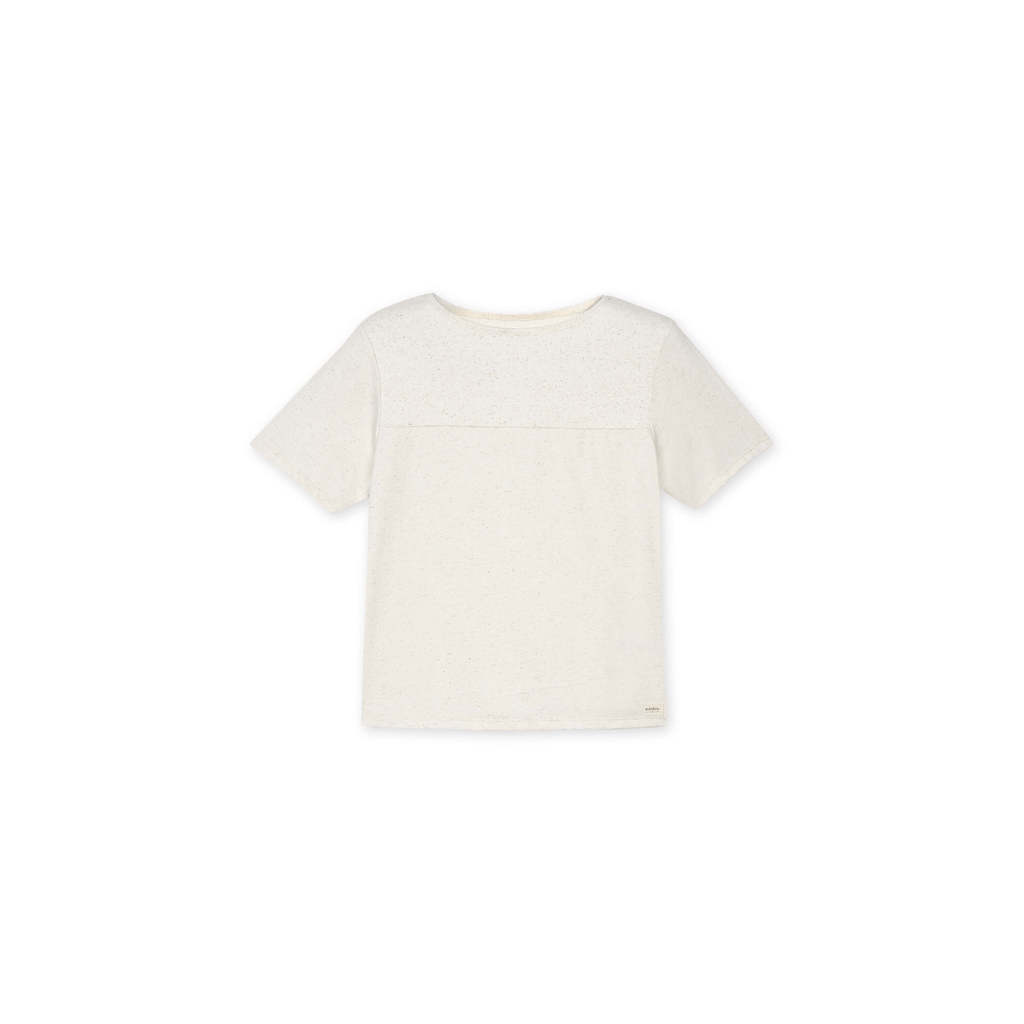 Blusa Comfy Feminina Malha Linho Marialícia Bege · foto 2