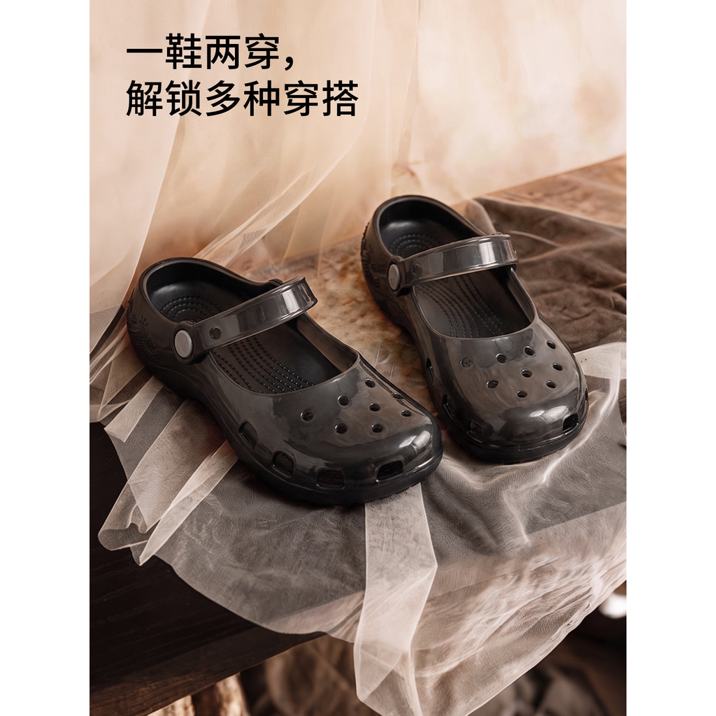 Sapatos de balé feminino verão exterior Wear 2026 novo estilo praia antiderrapante respirável geléia Baotou sandálias ch