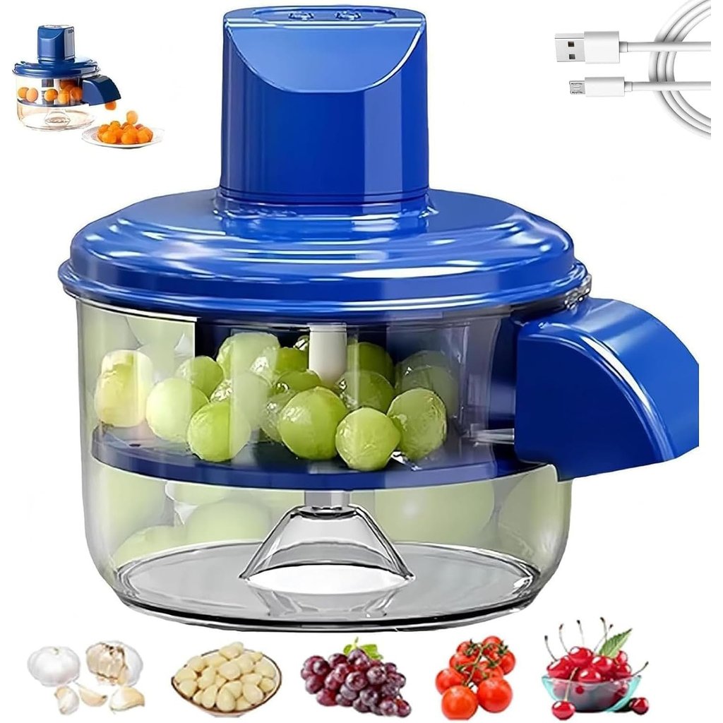 Descascador Elétrico Automático para Frutas e Alho sem Fio