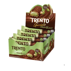Chocolate Trento Speciale Pistache Com Avelã 12 Unidades De 26g