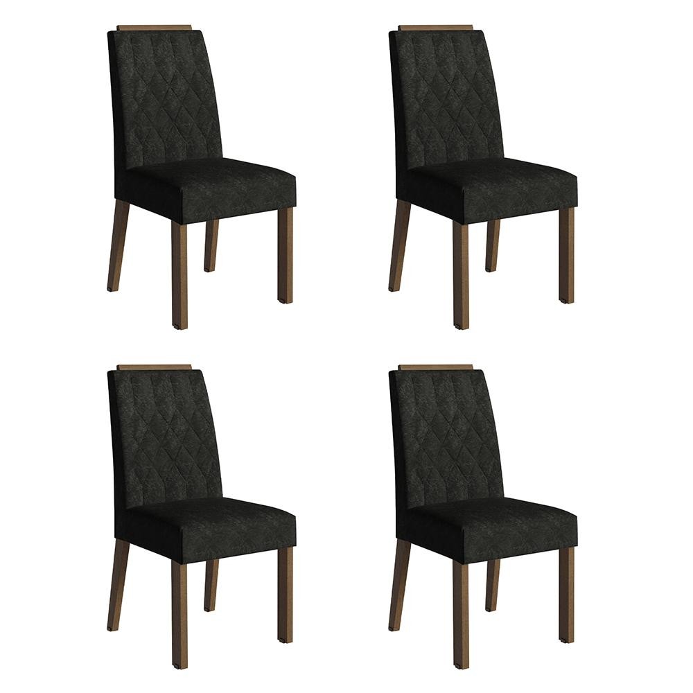 Kit 4 Cadeiras de Jantar 4256 com Espaldar Madesa em Oferta na Shopee