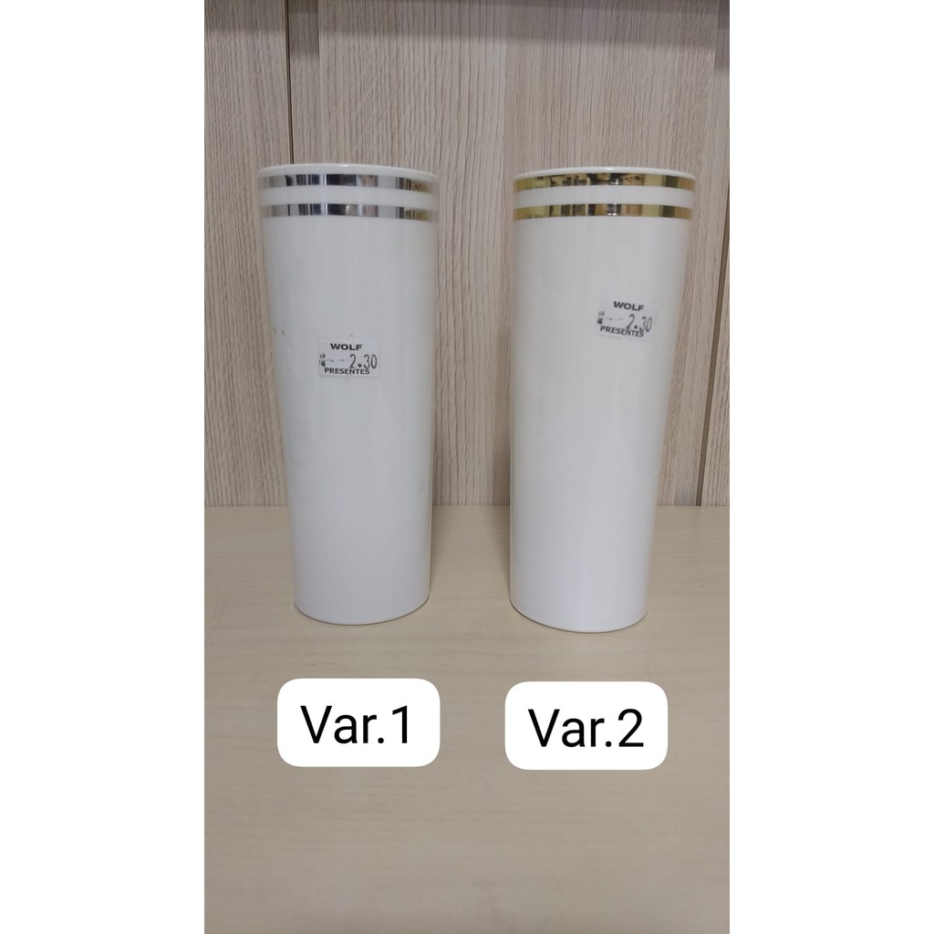 Copo branco de plástico com borda copo de festas