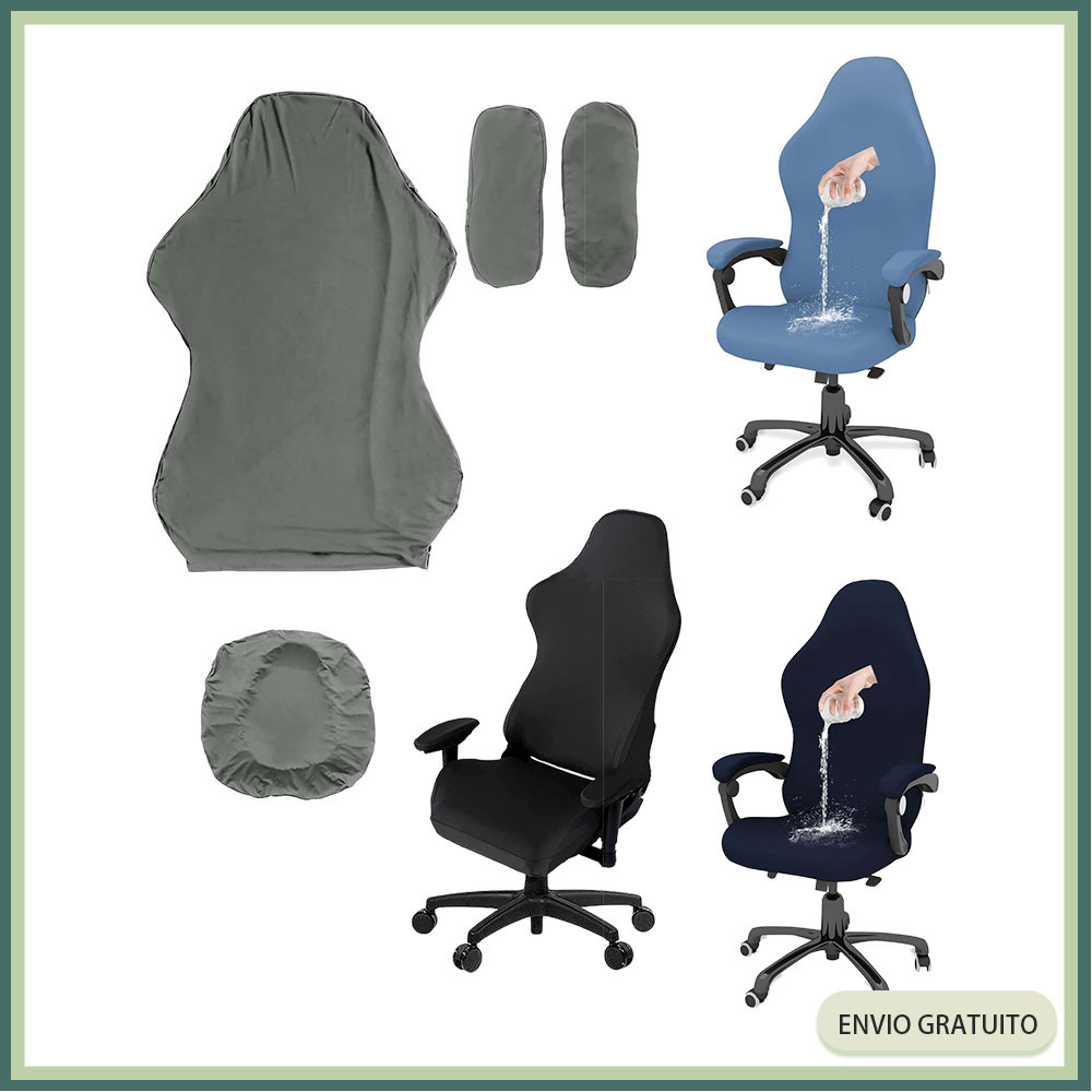 Capa universal para cadeira - Capa para assento, encosto e braços, cadeira de escritório, cadeira para jogos