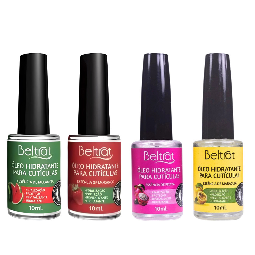 Óleo De Cutículas Beltrat 10ml Pitaya Melancia Morango Maracujá Hidratação Profissional Unhas