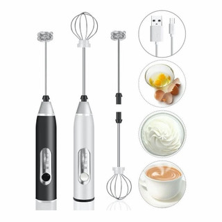 Batedor Misturador Mixer Elétrico para Bebidas Leite Café Clara de Ovo 2 em 1 MAIS
