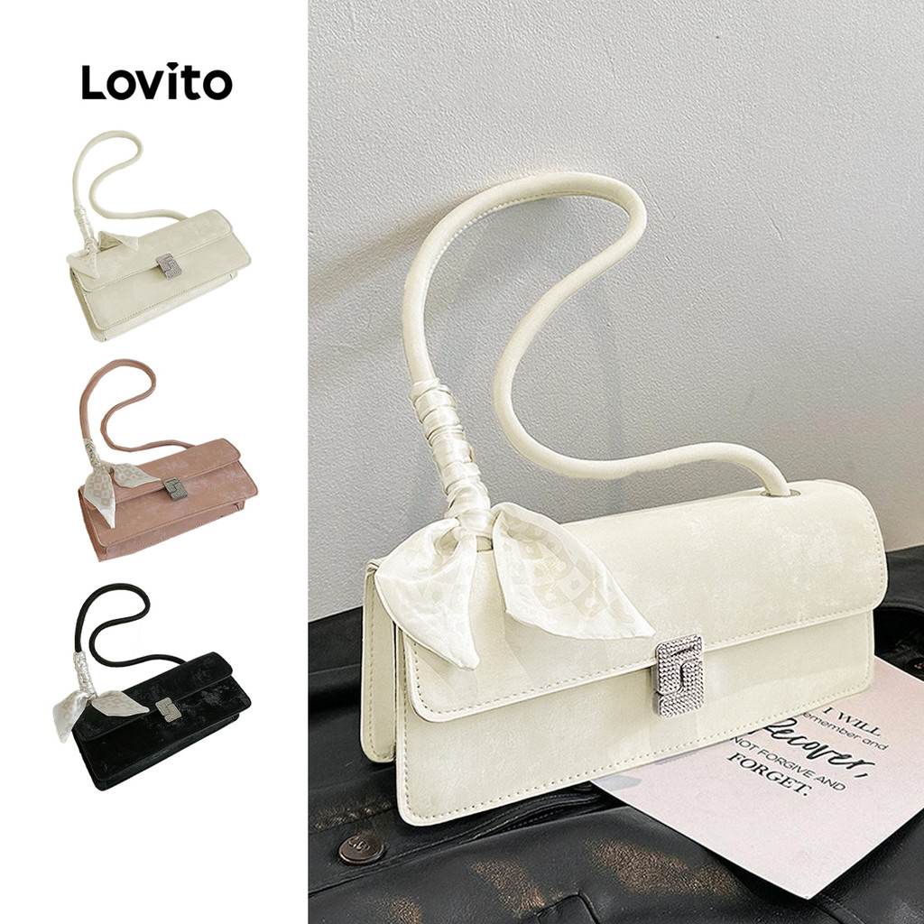 Lovito Bolsa Simples Elegante para Mulher LFA49358 em Oferta na Shopee