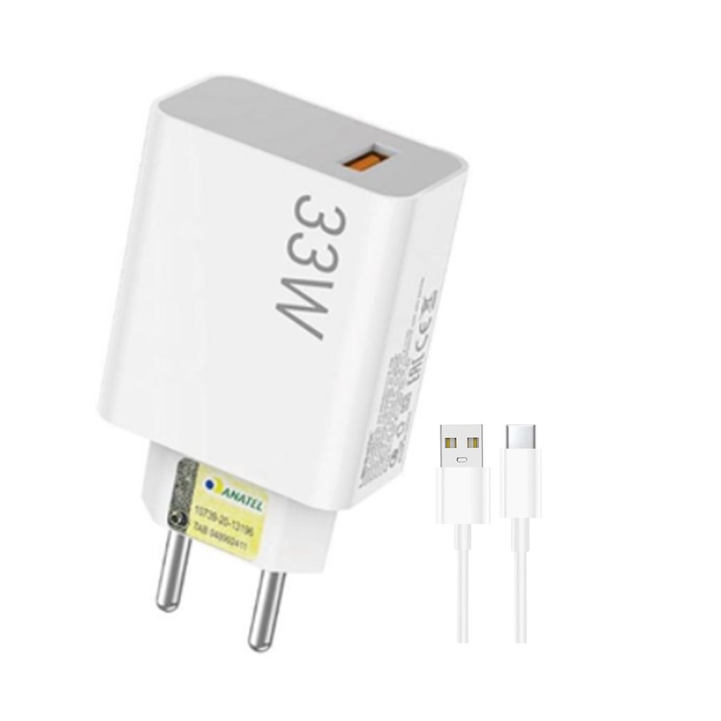 Carregador Celular Turbo Para Todos Celulares + Cabo 33W LEHMOX