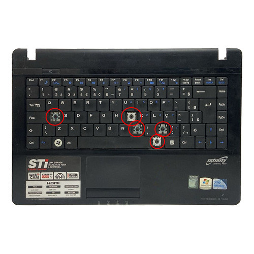 Carcaça Palmrest Semp Toshiba Sti Is 1420