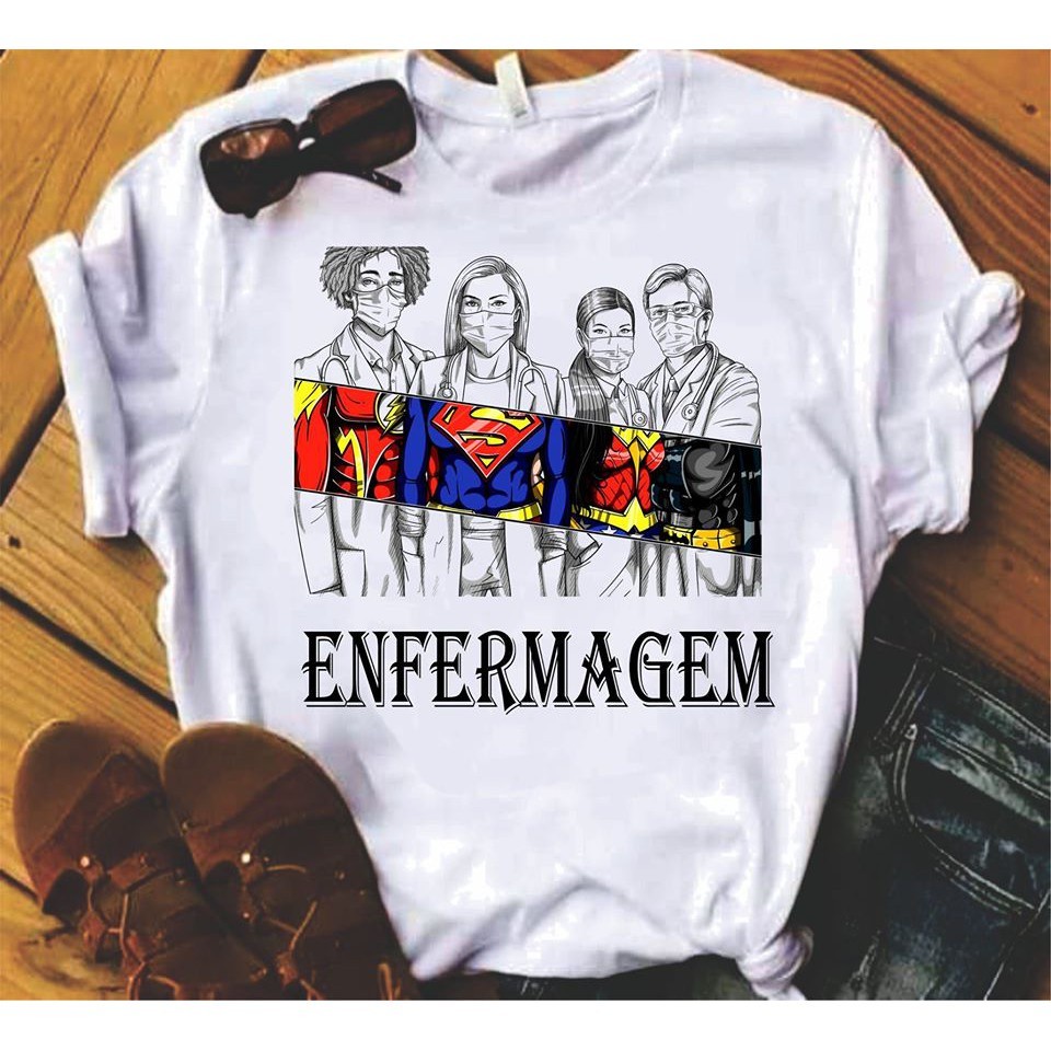 Camisa Tecnico de Enfermagem Enfermeira Enf Blusa 08 T-Shirt Camiseta  Blusa Feminina ou Masculina Unissex DR