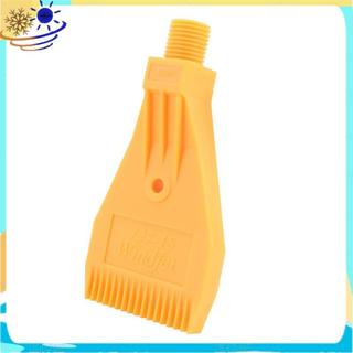 1/4BSP Rosca Macho ABS Furo Único Sopro De Ar Bocal Plano De Jato Amarelo