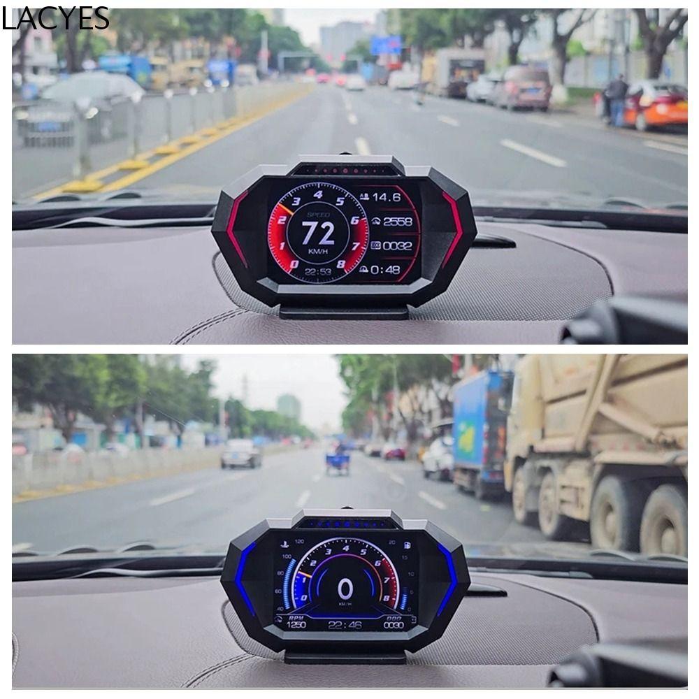 LACYES Car Head Up Display , Velocímetro Digital Portátil HUD , Detector KMH/MPH Projetor De Pára-Brisa Universal