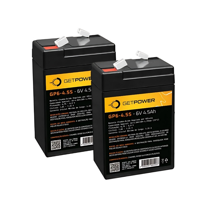 kit 2 Bateria moto eletrica sprint Turbo 12v.