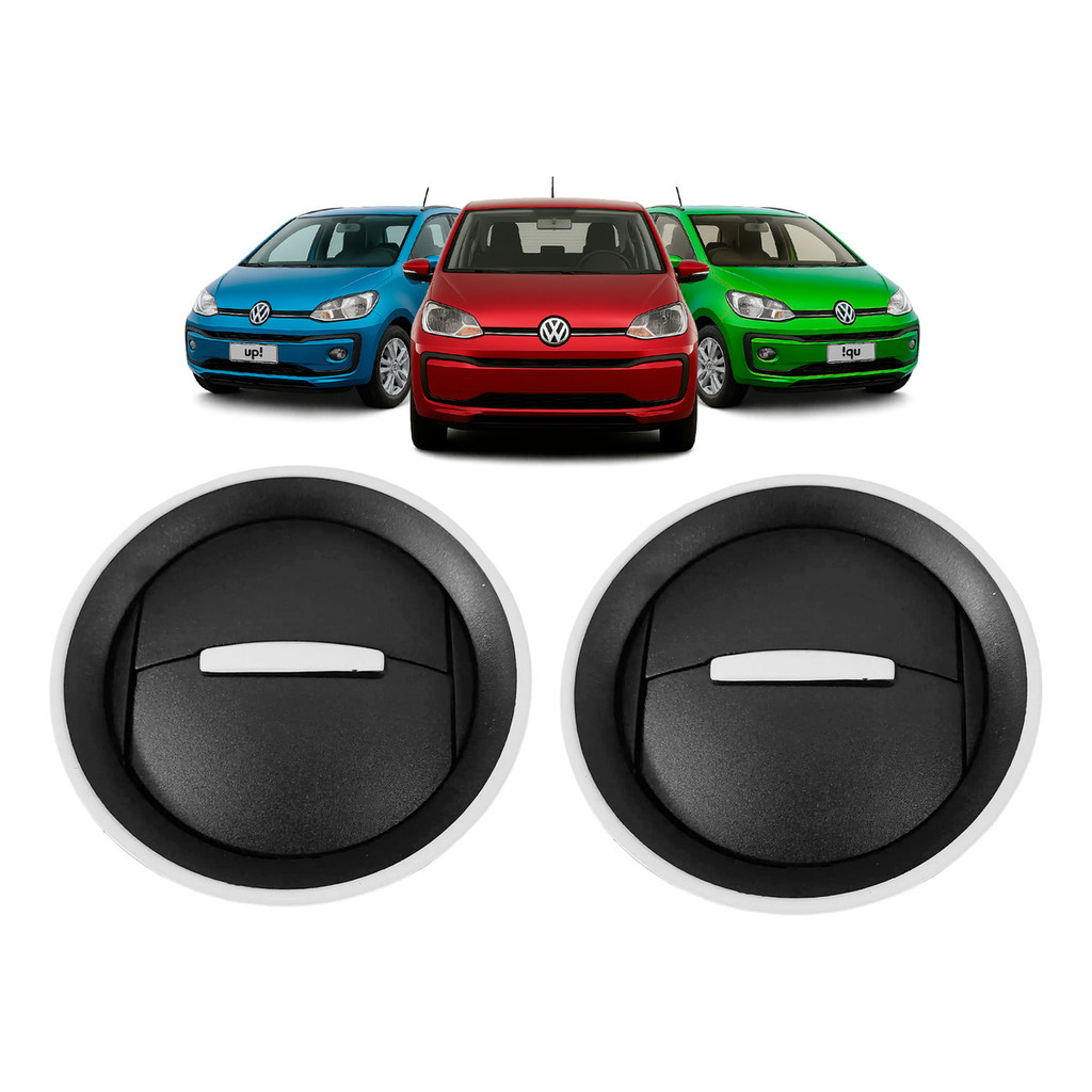 Par Difusor Ar Branco Volkswagen Up 2014 2015 2017 2019