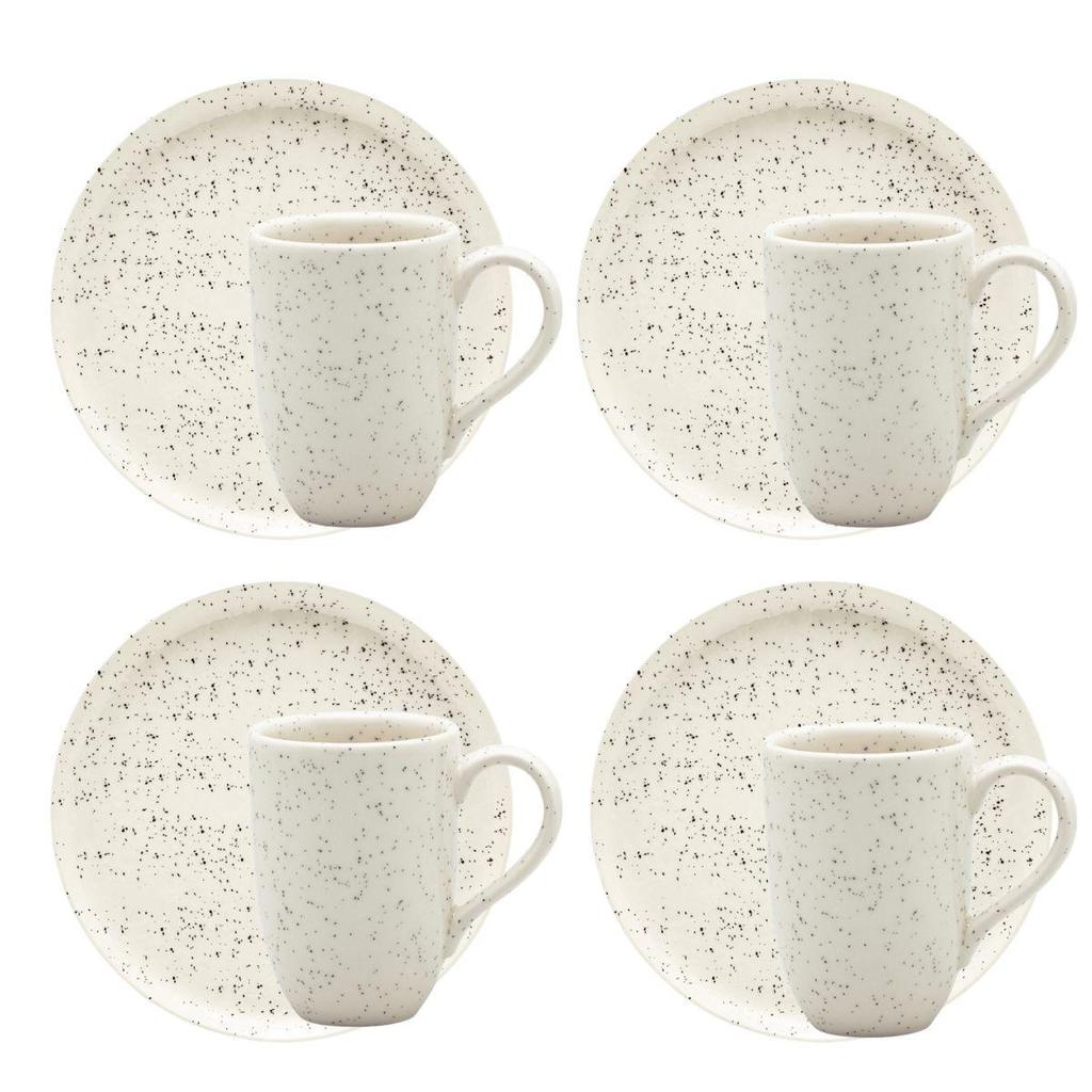 Jogo Lanche De 8 Peças Oxford Flat Chuvisco em Oferta na Shopee