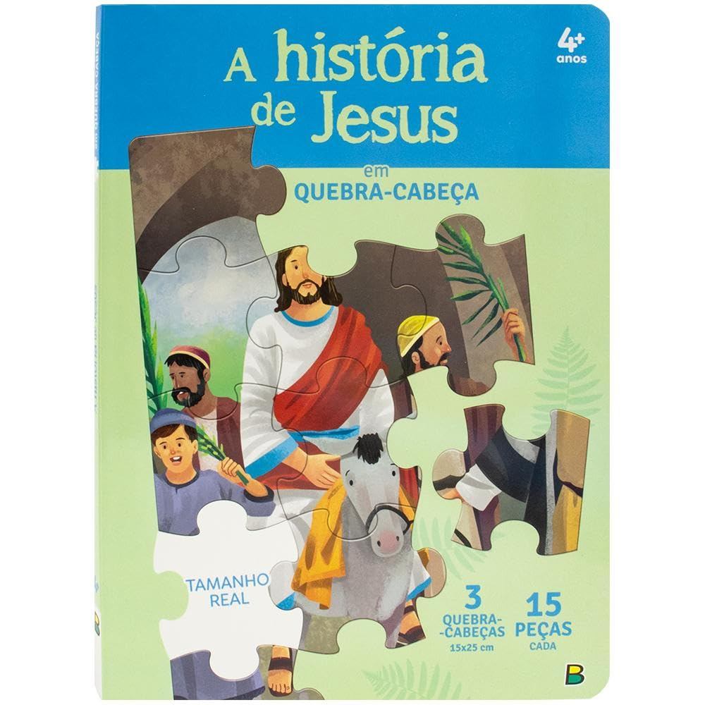 Livro Quebra-Cabeça | QC20X27 | Aventuras Bíblicas em Quebra-Cabeça: A História de Jesus