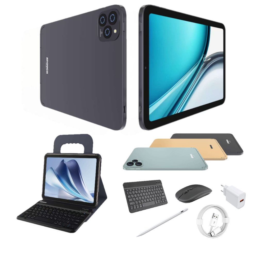 Tablet A-Tab 8 512GB 8GB Ram A-touch Tela 10.1 Polegada 1280x800px IPS Caneta e Fone Android Teclado