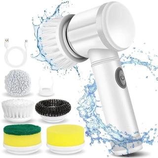 Escova de Limpeza Elétrica Giratória Portátil Sem Fio Recarregável 5 em 1 Limpeza Geral Multifuncional Para Cozinha Banh