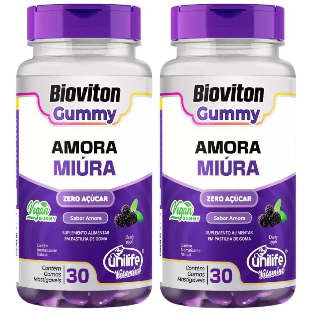 Kit Bioviton Gummy Amora Miúra Com 2 Potes De 30 Gomas Cada