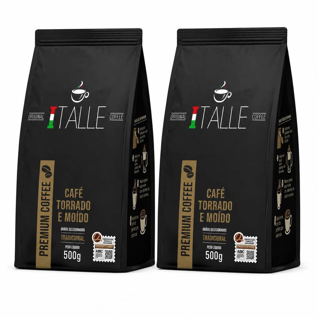 Café Torrado E Moído Café em Pó Café Tradicional Moido  1 Kg