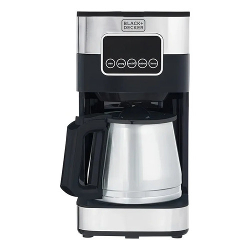 Cafeteira Elétrica Black+Decker CM350G Inox 1,5L 220V Programável 900W Filtro Permanente Copo Térmico Café Profissional
