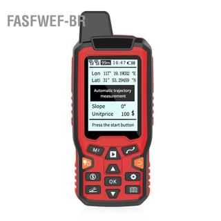 fasfwef-br GPS Medidor de área de terreno Navegação USB portátil Medidor de cálculo de trilha LCD retroiluminado