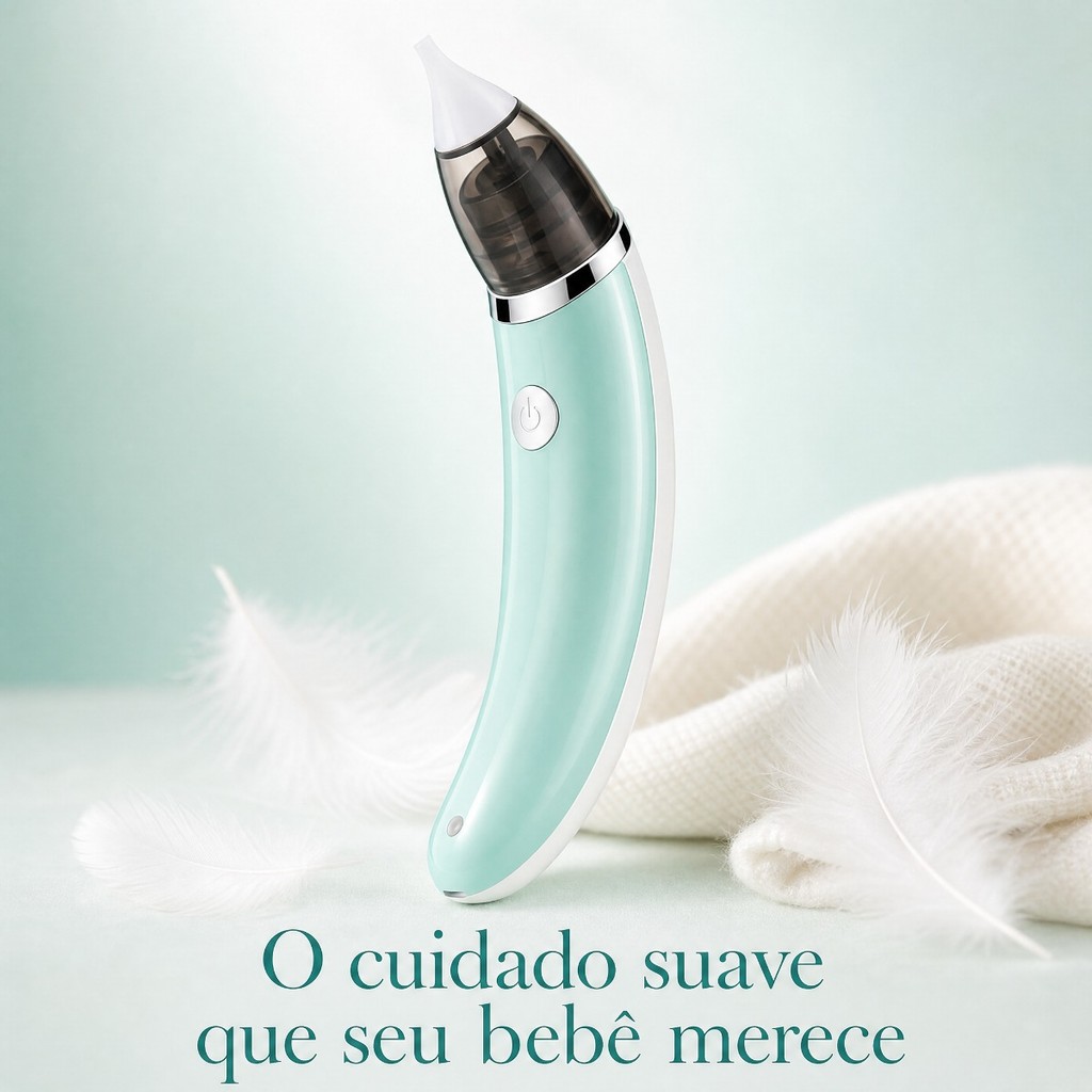Aspirador Nasal Bebê Infantil Silicone Elétrico 5 Potências