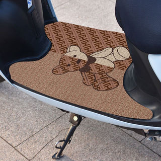 💝 Universal de Luxo Leve para Scooter Elétrico, Tapete de PVC Cortável com Laço de Fio, Protetor de Pedal, Tapete R