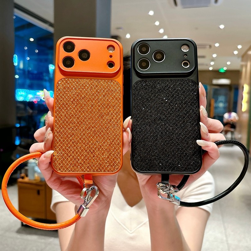 Bling Glitter TPU Rhombus Lanyard Capa De Telefone Para Samsung Glaxy A57 A37 A27 A17 A07 A56 A36 A26 A16 A06 A55 A35 A2