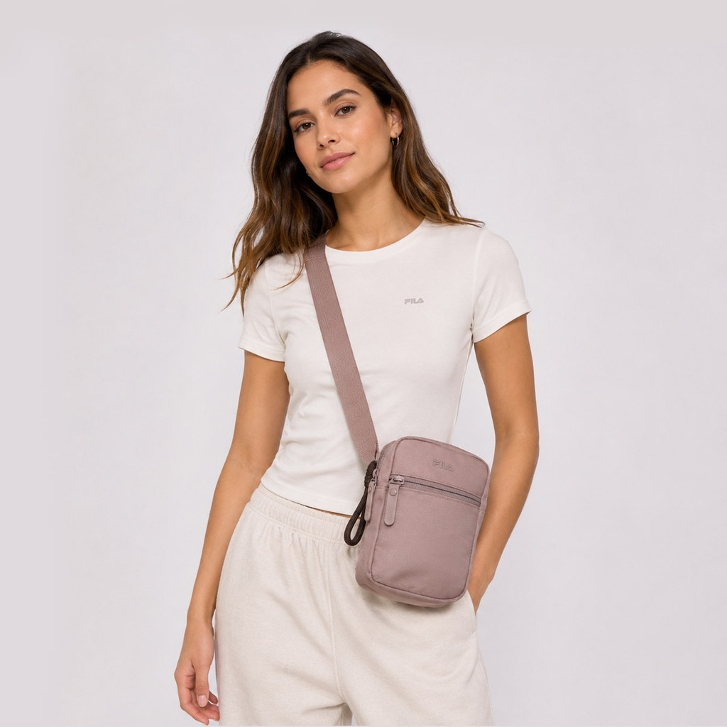 Bolsa Fila Sport Life Letter Mini Bege