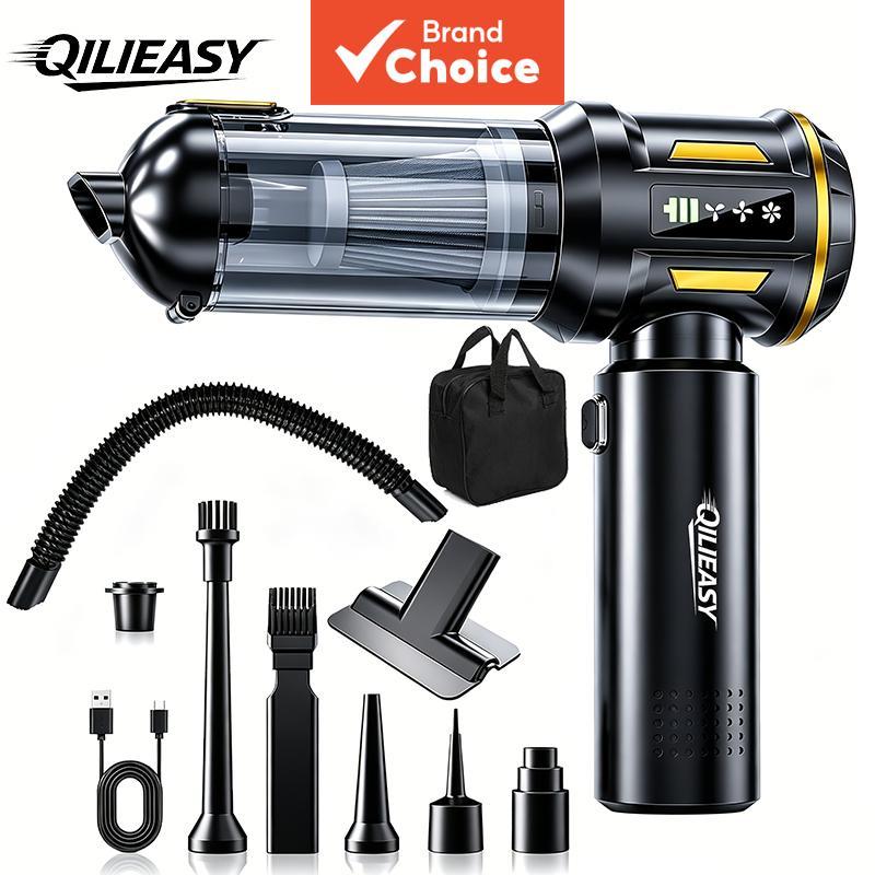 QILIEASY 20000Pa Aspirador De Pó Sem Fio Para Carro 100W Ventilador De Ar Escova Com Armazenamento Bolsa