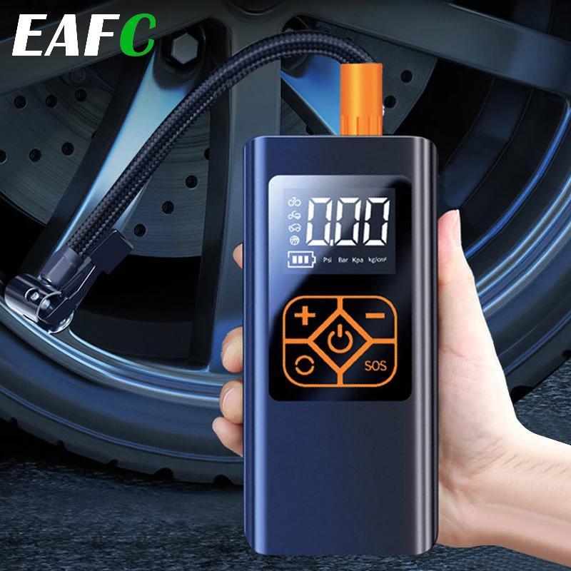 Bomba De Ar Para Carro EAFC 4000mAh Compressor Recarregável Pneu Digital 150PSI Inflação Automática Portátil E Motocicle