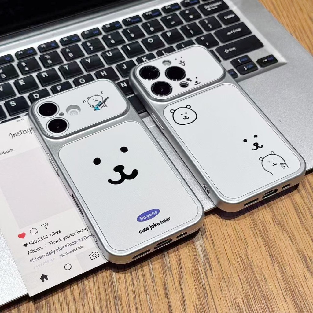 Capa de Telefone com Design de Ursinho Auto-depreciativo para Samsung Galaxy S26 S25 Edge S24 S23 S22 S21 S20 FE Lite Pl